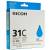Tusz Ricoh GC31C / 405689 Cyan do drukarek (Oryginalny) [1.75 k]